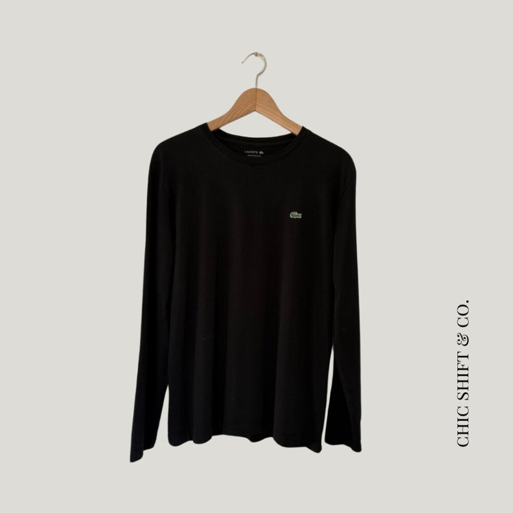 Lacoste | Long Sleeve Tee | Black | L
